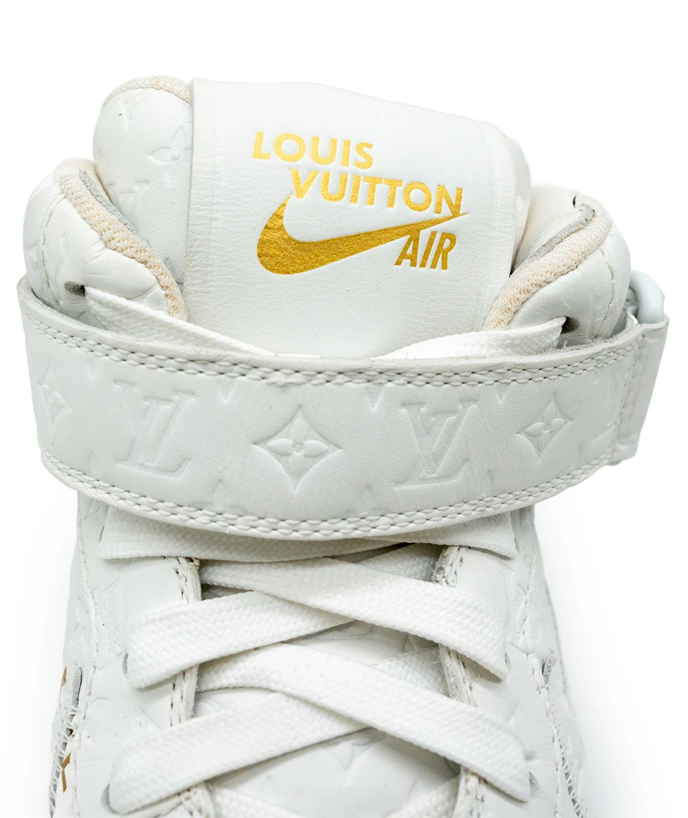 Louis Vuitton Size 43.5 Monogram Nike Air Force 1 Sneakers