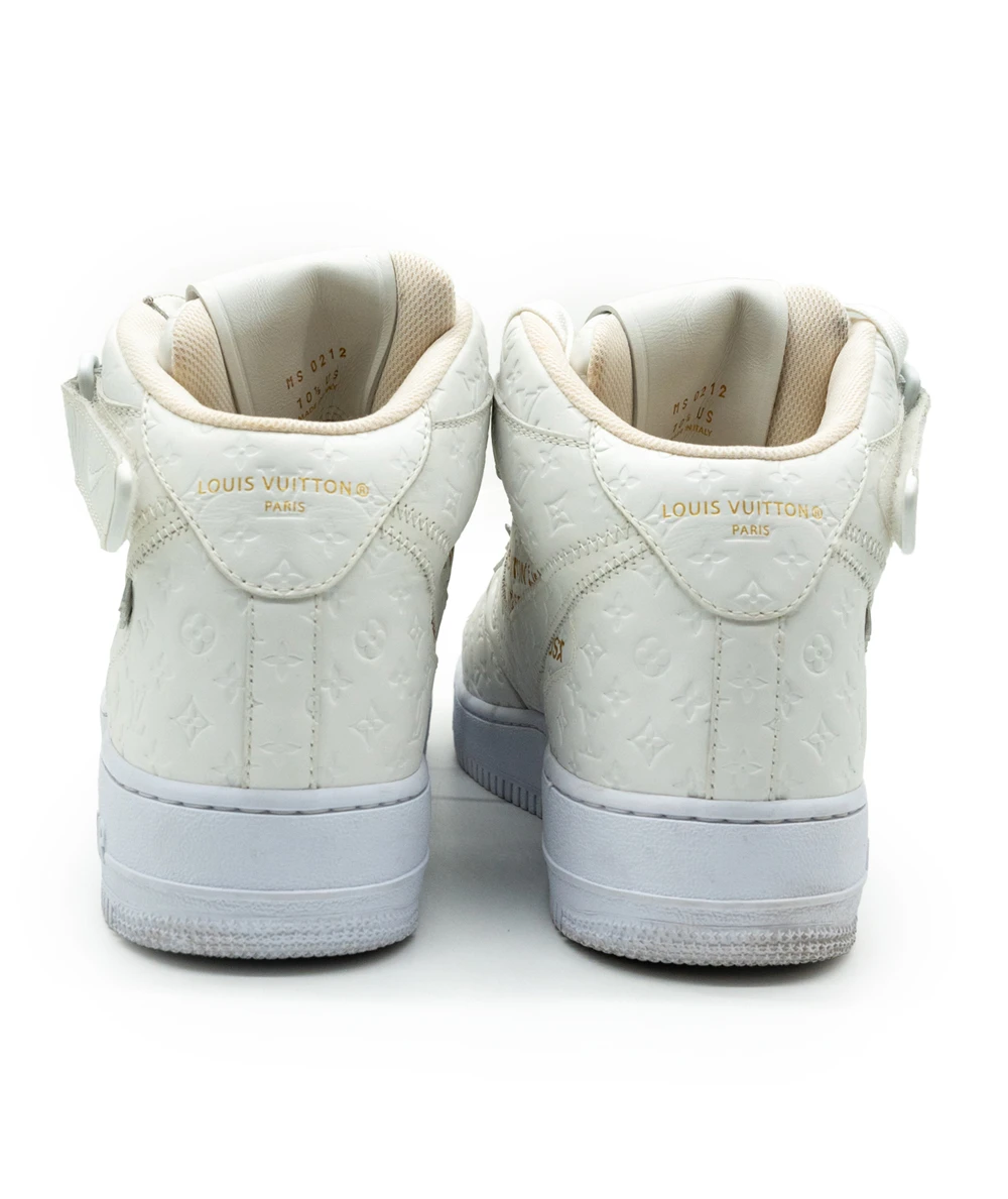 Louis Vuitton Size 43.5 Monogram Nike Air Force 1 Sneakers