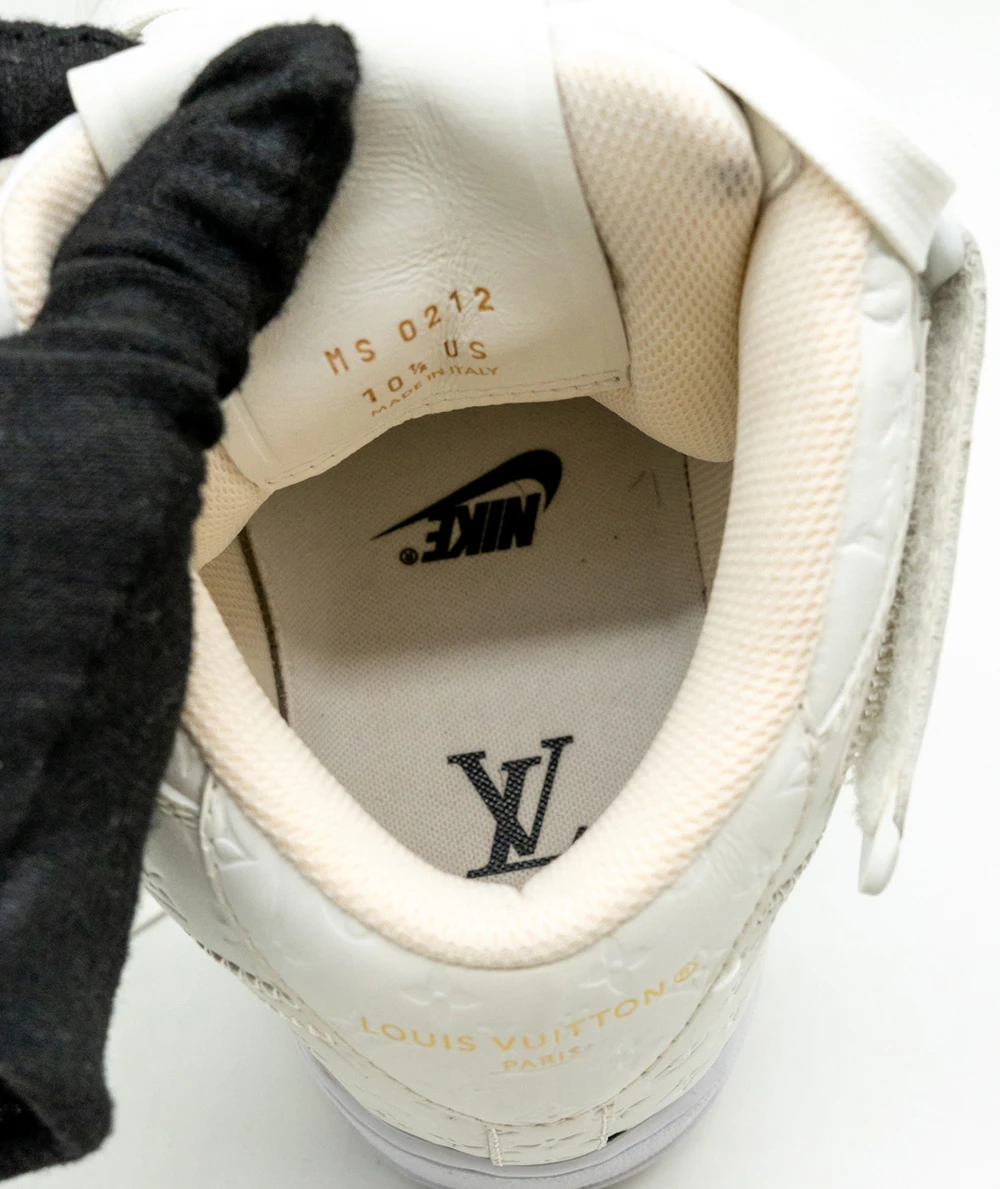 Louis Vuitton Size 43.5 Monogram Nike Air Force 1 Sneakers