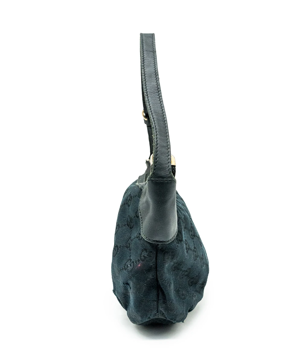Gucci GG Canvas Web Accessory Pouch 224093 Black