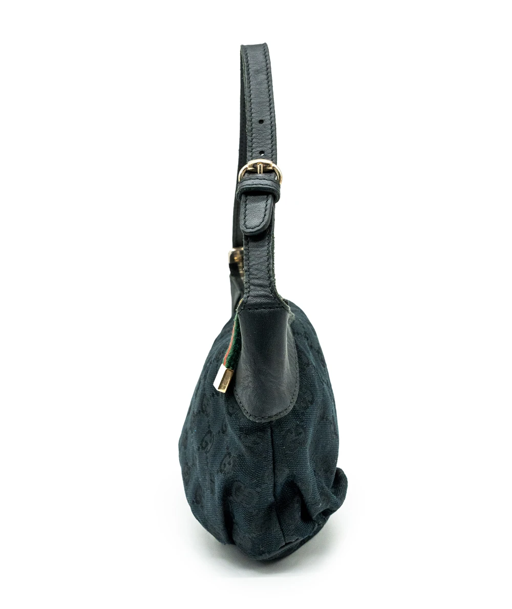 Gucci GG Canvas Web Accessory Pouch 224093 Black