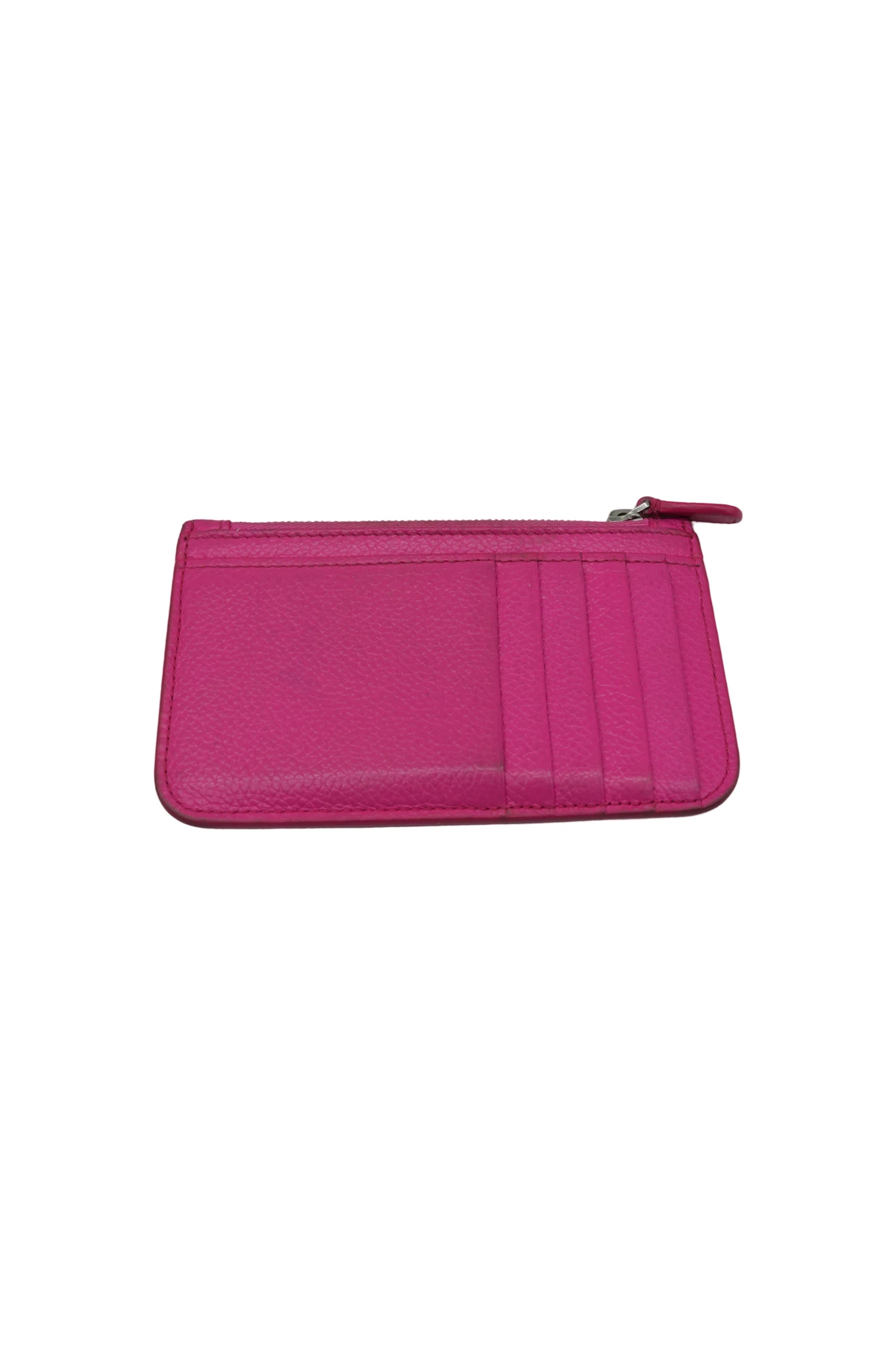 Balenciaga Pink Leather Womens Cardholder