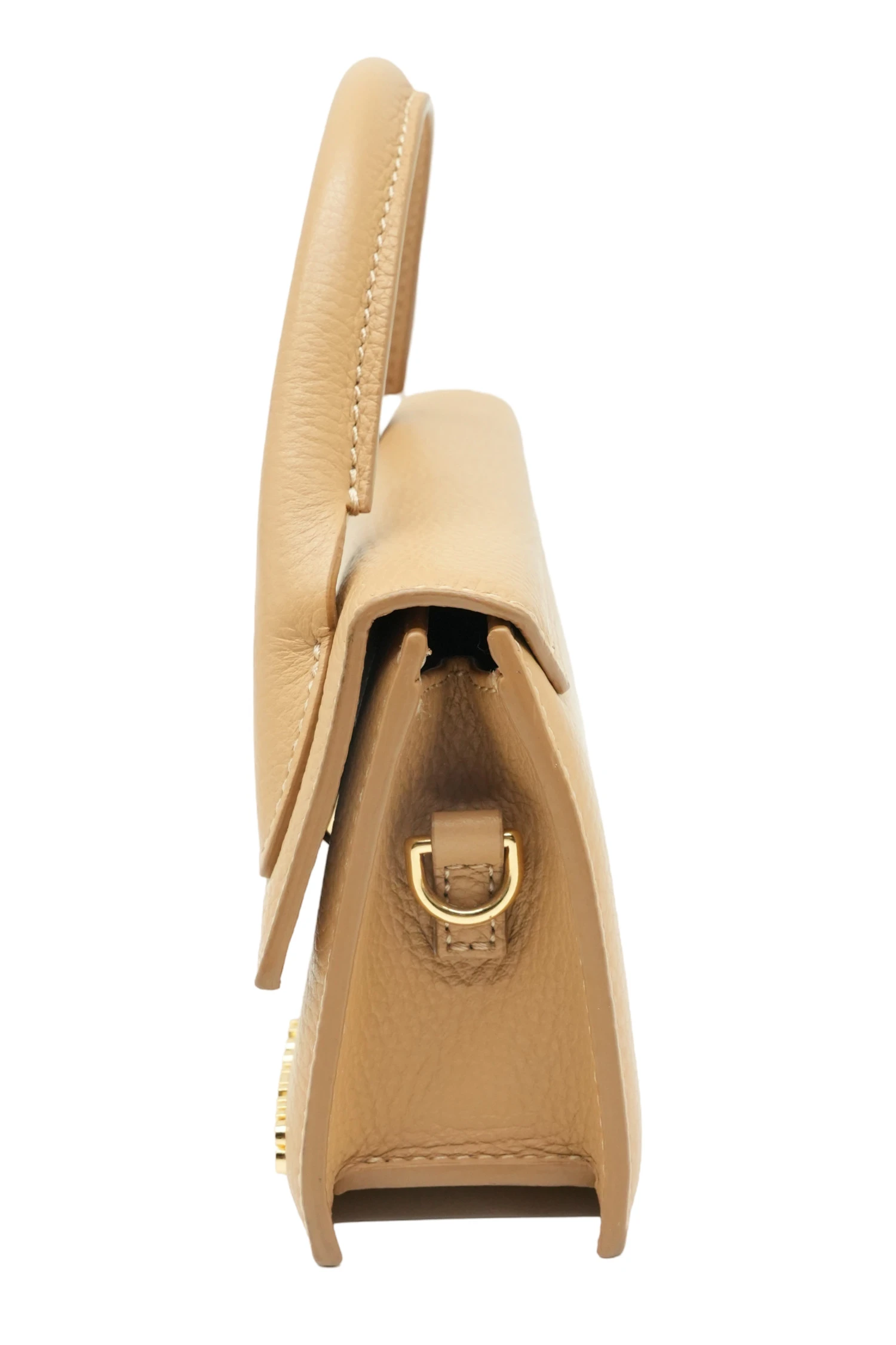 Jacquemus Le Chiquito Long Tote Bag In Beige Leather