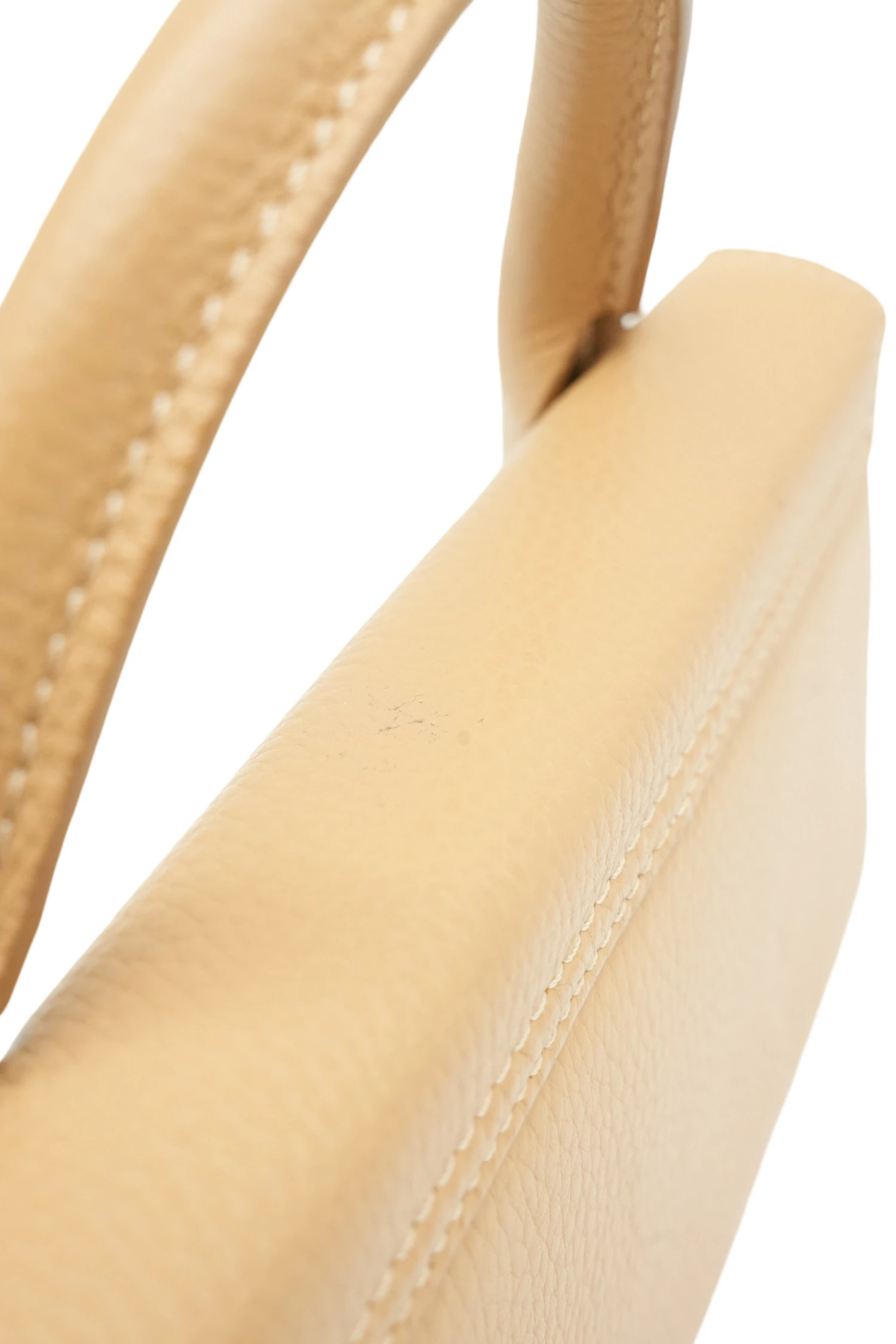 Jacquemus Le Chiquito Long Tote Bag In Beige Leather