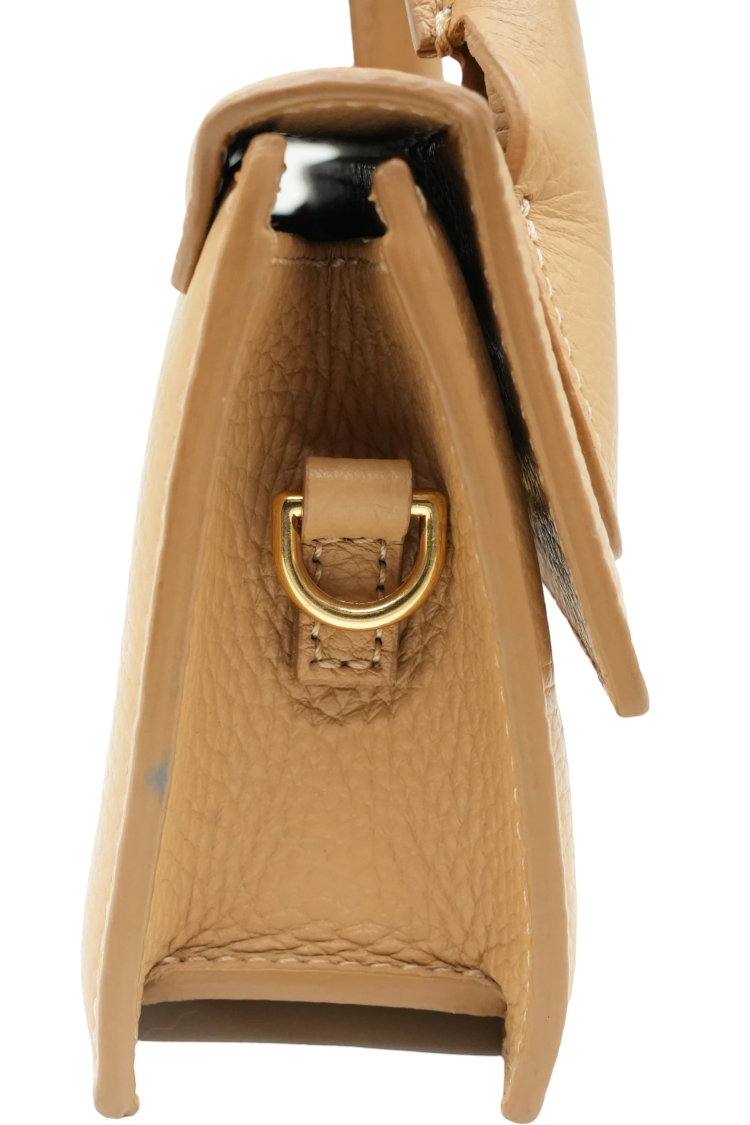 Jacquemus Le Chiquito Long Tote Bag In Beige Leather
