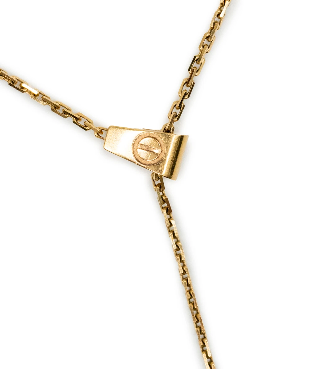 Cartier Love 18k Yellow Gold Lariat Necklace