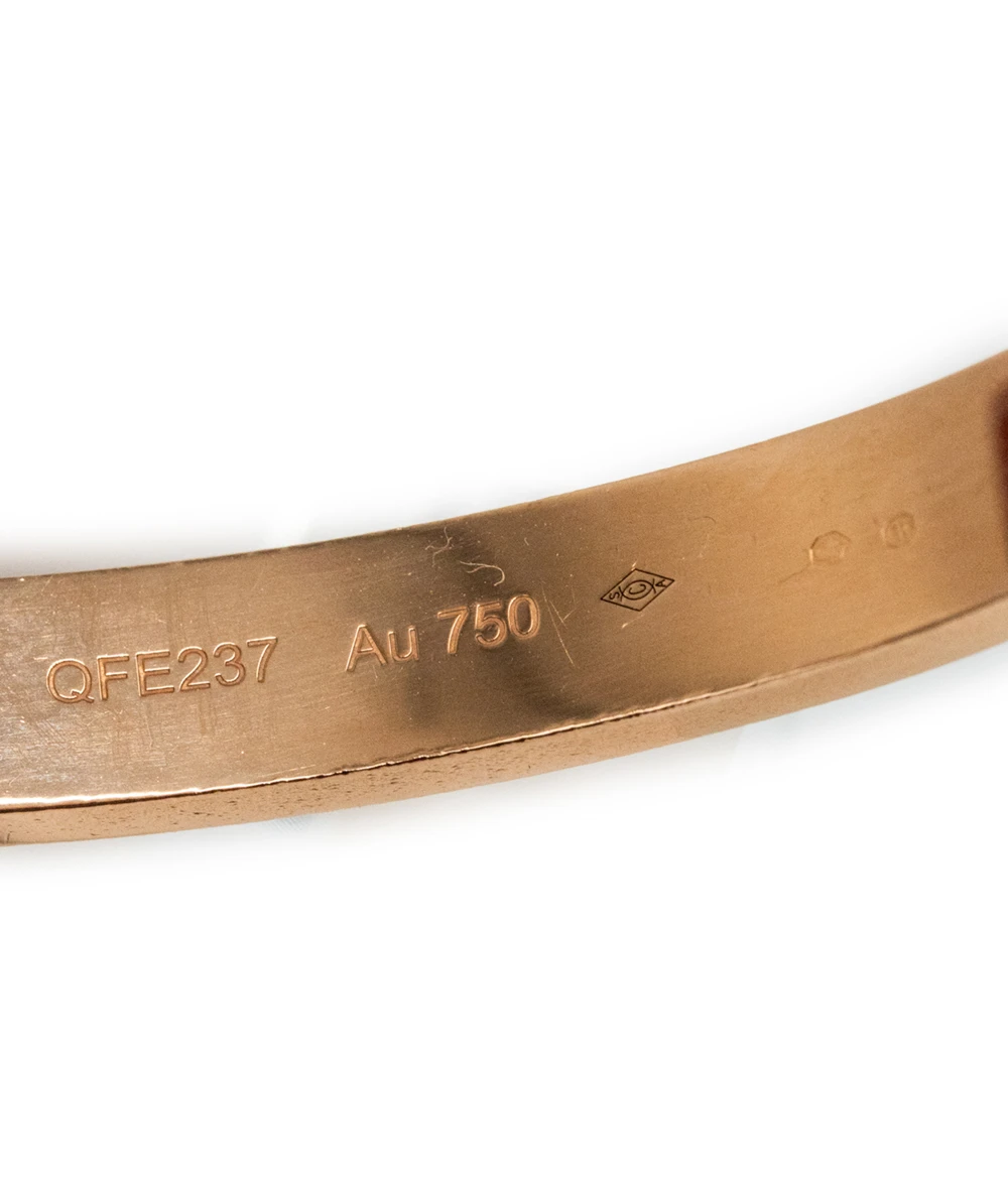 Cartier Size 17 Love Bracelet in 18k Rose Gold