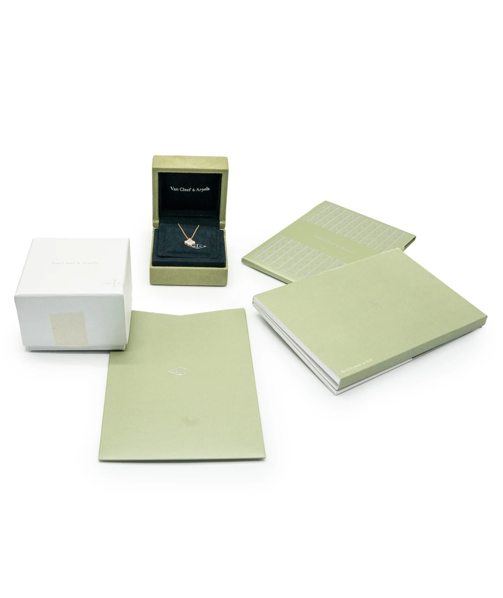 Van Cleef  Arpels Sweet Alambra Mother of Pearl 18k Yellow Gold Necklace