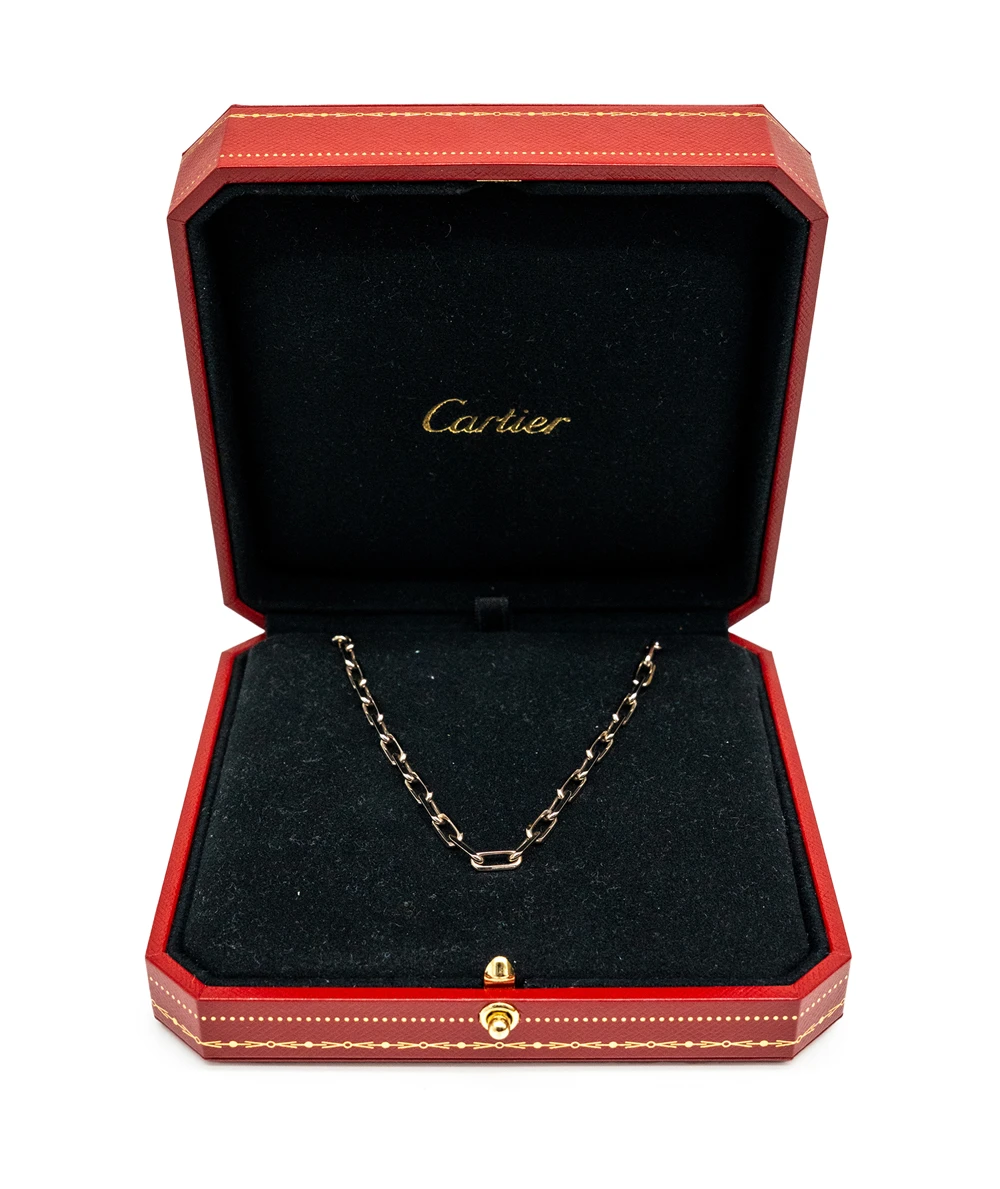 Cartier Santos de Cartier Necklace in 18k White Gold with Cleaning Kit