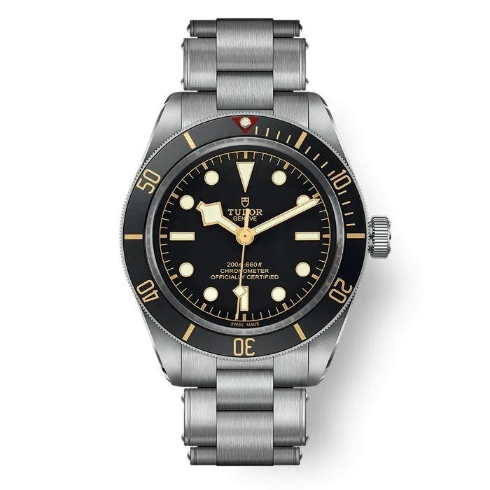 Tudor Black Bay with Black Bezel on Bracelet