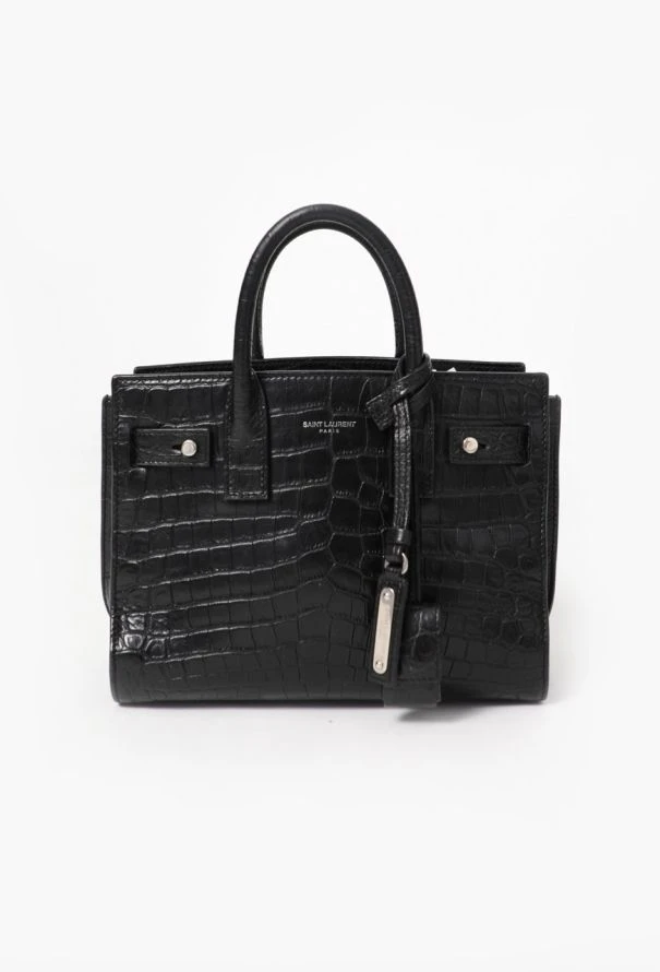 Saint Laurent ac De Jour Nano leather tote