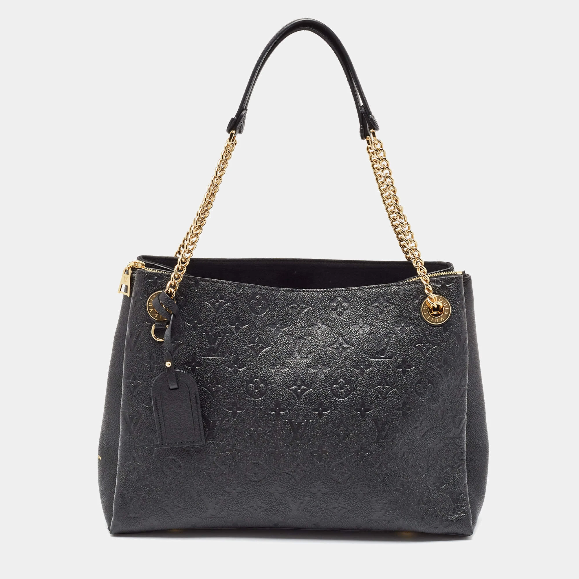 Louis Vuitton Black Monogram Empreinte Leather Surene MM bag