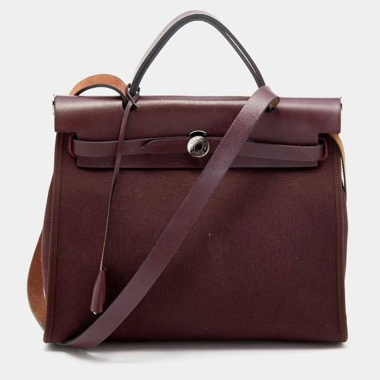 HERMES Herbag Zip 31 Brown Stamp K 2025 BO/DB