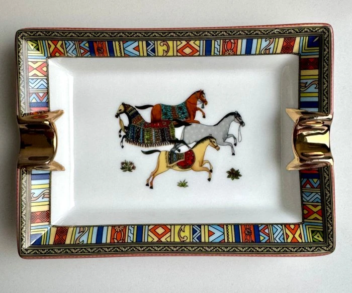 Hermes Cheval DOrient Porcelain Ashtray