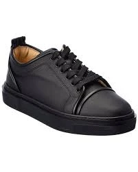 Chrisitan Louboutin Adolon Junior Black Low-Top Sneakers DB