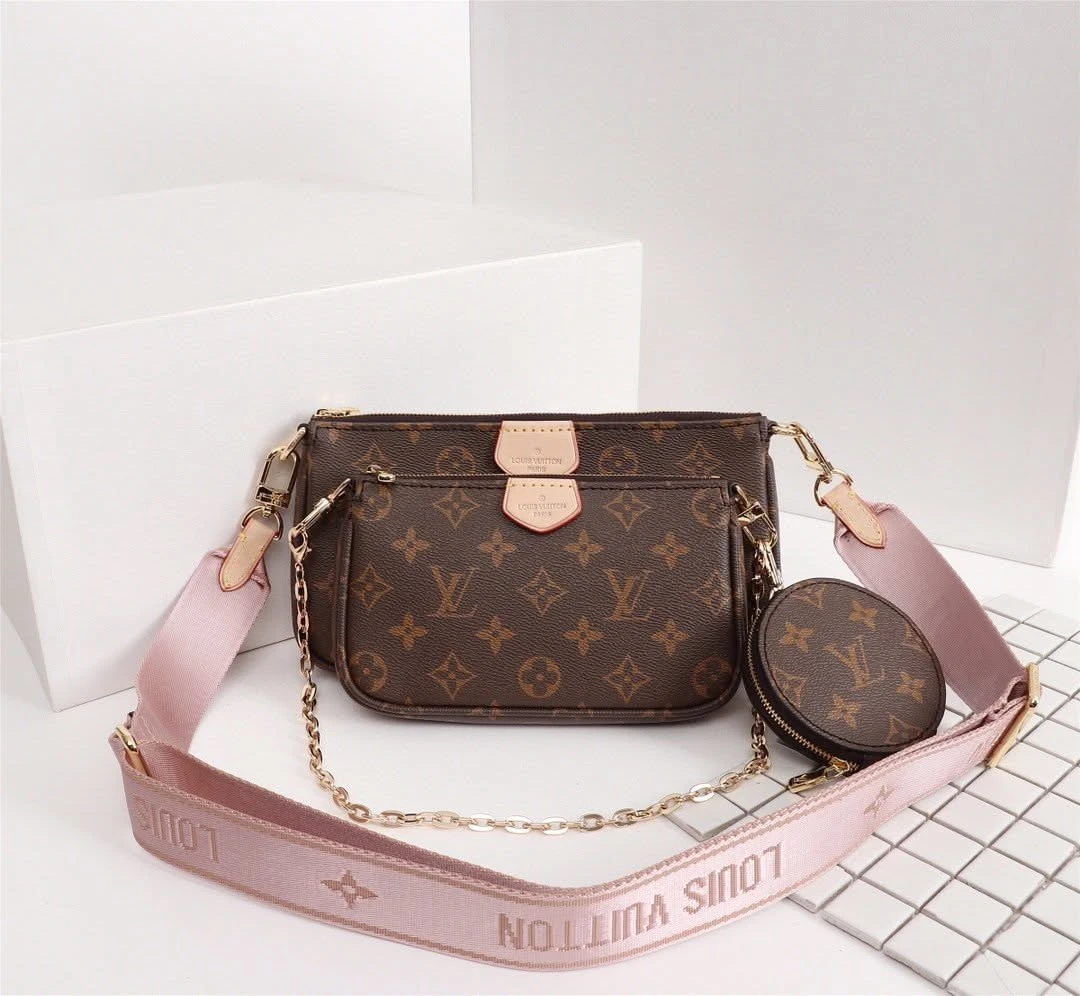 Louis Vuitton Multi Pochette Pink Shoulder Bag
