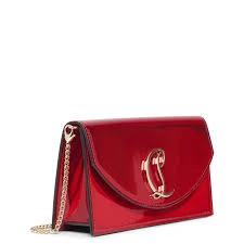 Christian Louboutin Glossy Red Patent Leather Clutch DB