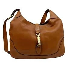 Gucci Jackie 1961 Shoulder Bag in Camel Brown Suede