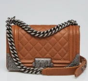 Chanel Medium Paris-Dallas Cowboy Boy Bag in Brown Calfskin