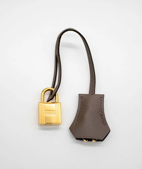 Hermes Birkin (Stamp B) Size 25 Epsom Leather handbag in Etoupe with Gold Hardware Brand New Year 2023