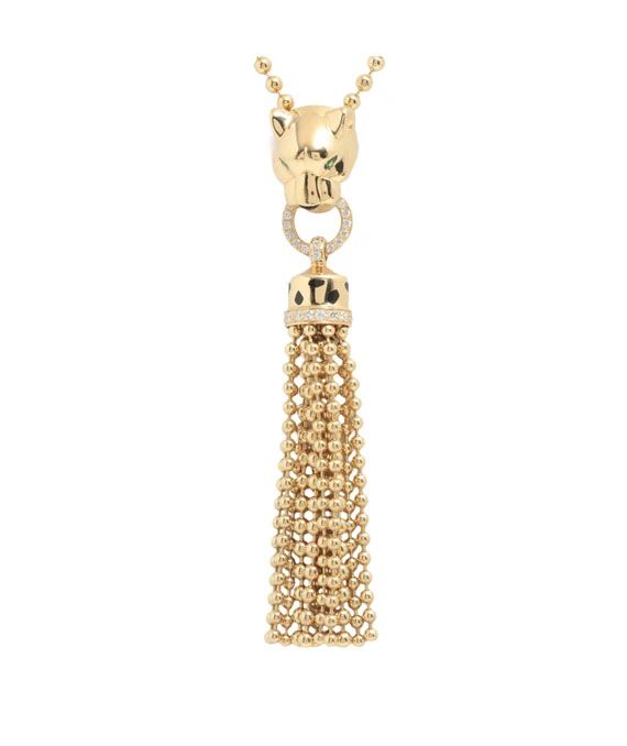 Cartier Panthère de Cartier Tsavorite 18k Yellow Gold Necklace