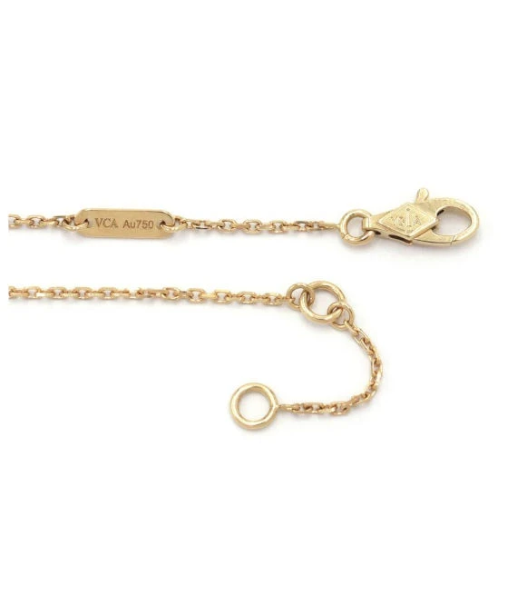 Van Cleef  Arpels Frivol Pendant Mini Necklace In 18k Yellow Gold