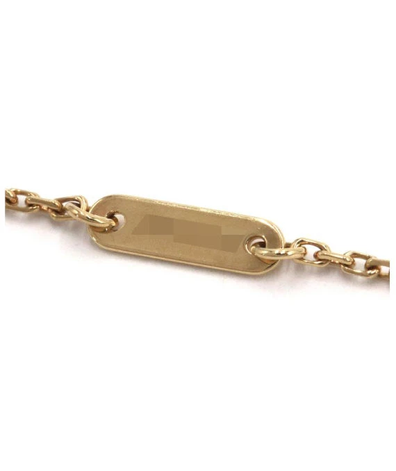 Van Cleef  Arpels Frivol Pendant Mini Necklace In 18k Yellow Gold