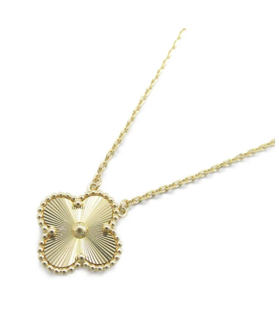 Van Cleef  Arpels Vintage Alhambra Necklace In 18k Yellow Gold