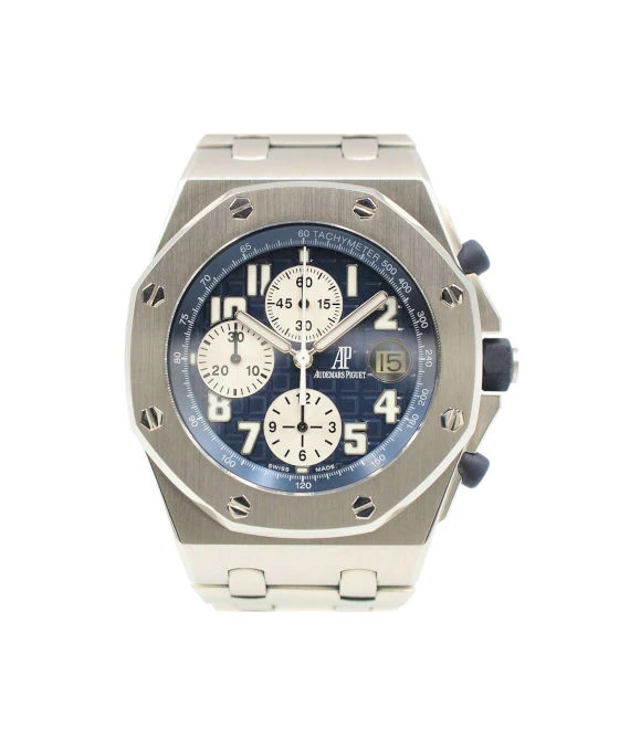 Audemars Piguet 25721ST.OO.100 Royal Oak Offshore Mechanical Automatic Date Display Chronograph Tachymeter Mens 43mm Watch