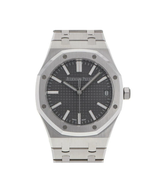 Audemars Piguet Royal OAK 50th Anniversary 15510ST.00.1320ST.05 Mens 41mm Watch Automatic Gray Dial Unused