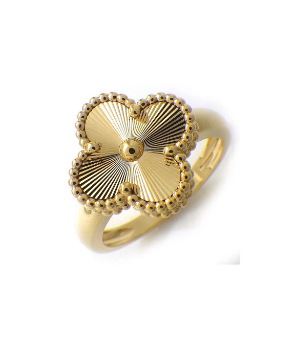 Van Cleef  Arpels Vintage Alhambra 18k Yellow Gold Ring