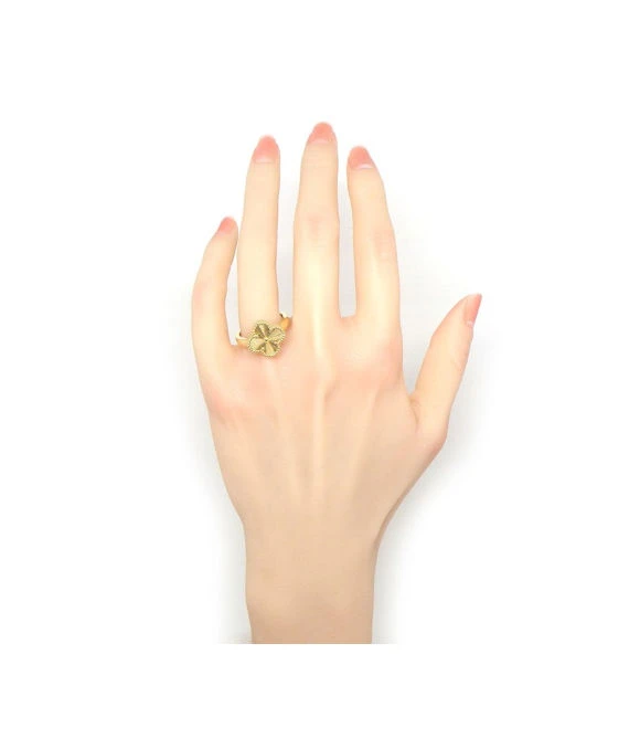 Van Cleef  Arpels Vintage Alhambra 18k Yellow Gold Ring