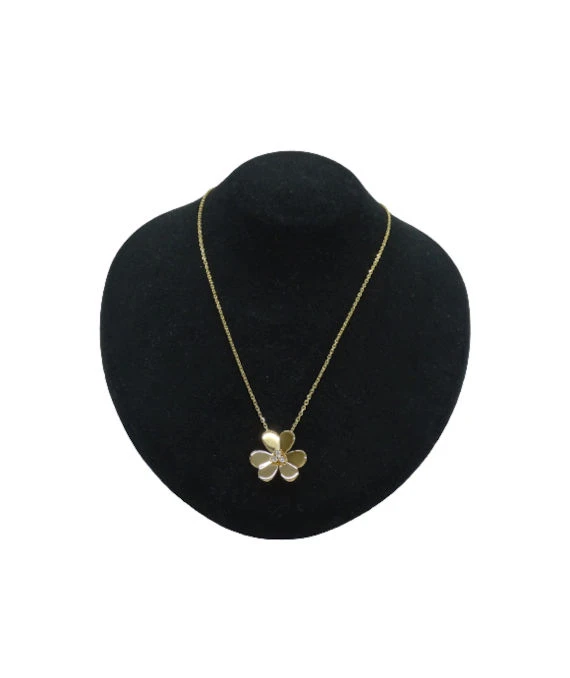 Van Cleef  Arpels Frivol Large 18k Yellow Gold and Diamond Necklace