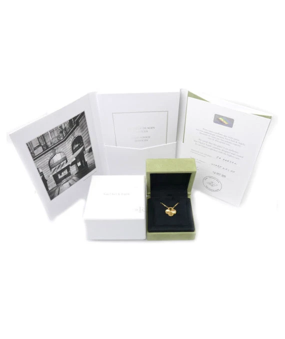 Van Cleef  Arpels Vintage Alhambra Pendant 18k Yellow Gold Necklace