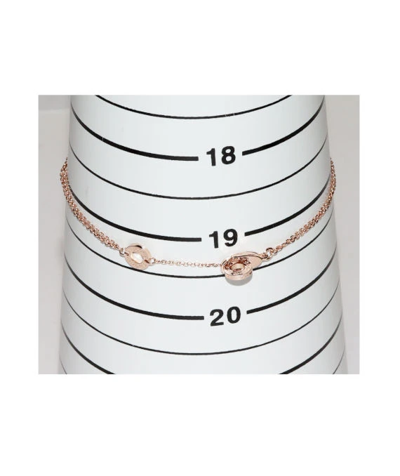 Bvlgari Size 19 Diva Dream Diamond Bracelet In 18k Rose Gold