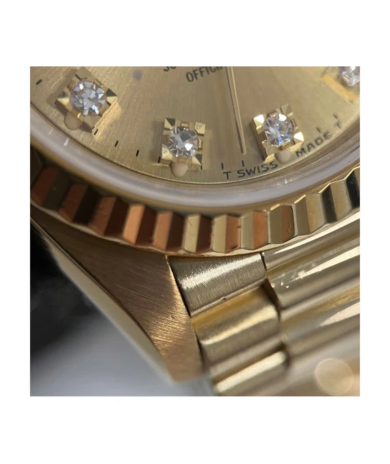 Rolex 69178G Datejust 26mm 18k Solid Yellow Gold and Diamond Womens Watch