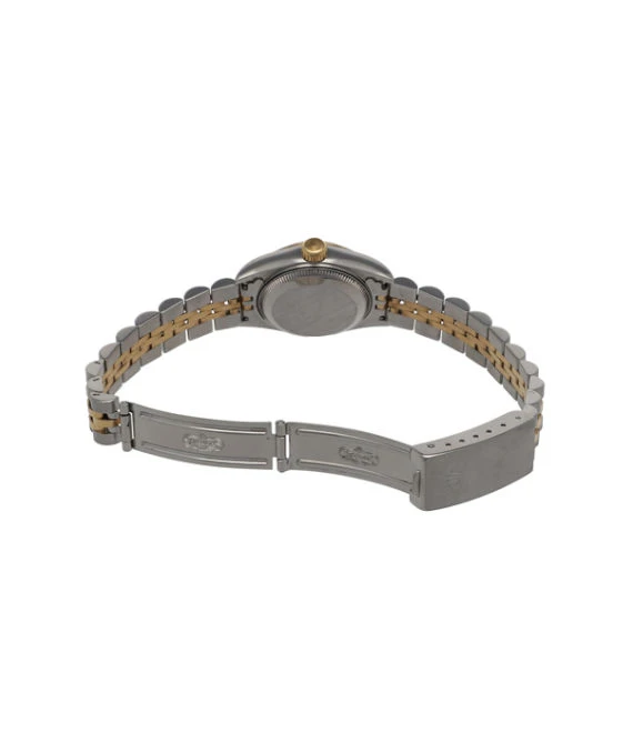 Rolex 69173G 26mm Datejust Yellow Gold Champagne Dial and Stainless Steel mixed Bracelet Womens Watch