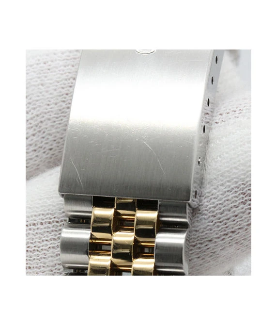 Rolex Datejust 16233 U 36mm White Roman Dial Stainless Steel/Yellow Gold Automatic Mens Watch