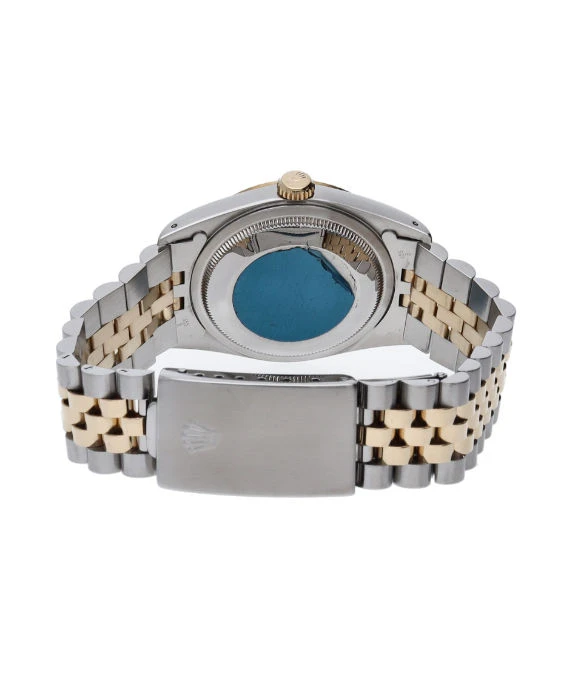 Rolex 1991 Datejust 16233G 36mm Champagne Dial Automatic Stainless Steel Yellow Gold Jubilee Bracelet Mens Watch