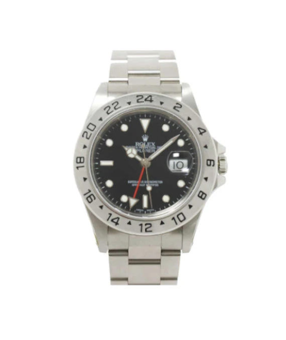 Rolex 1991 Explorer 2 16570 N Black Dial Stainless Steel Automatic Mens Watch