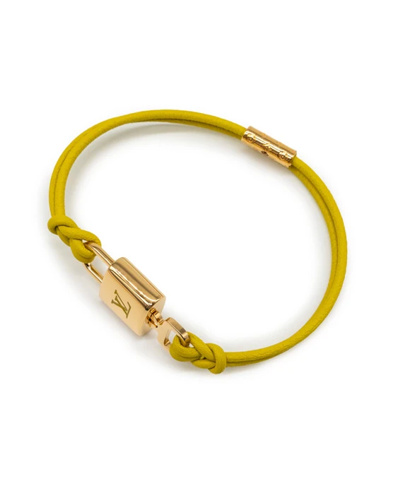 Louis Vuitton Green LV Padlock Bracelet