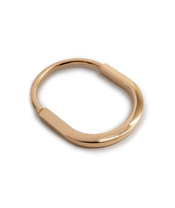 Tiffany  Co. "Tiffany Lock" 18k Rose Gold Medium Size Bangle