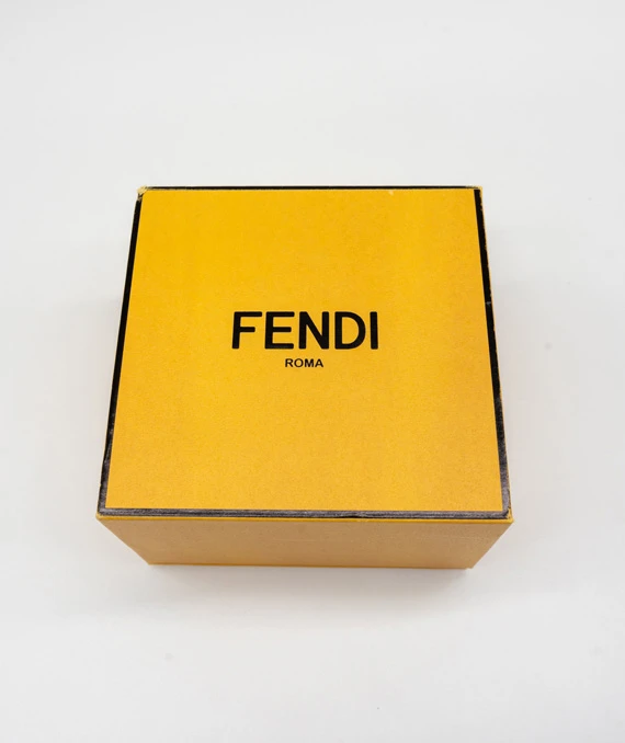 Fendi Two Tone Flower Dangle Earrings