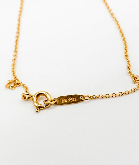 Tiffany  Co. Trefoil Key 18K Yellow Gold Pendant