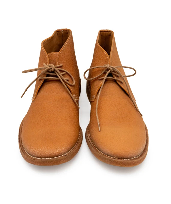 Maison Martin Margiela Size 41 Rubber  Leather Shoe in Camel Colour