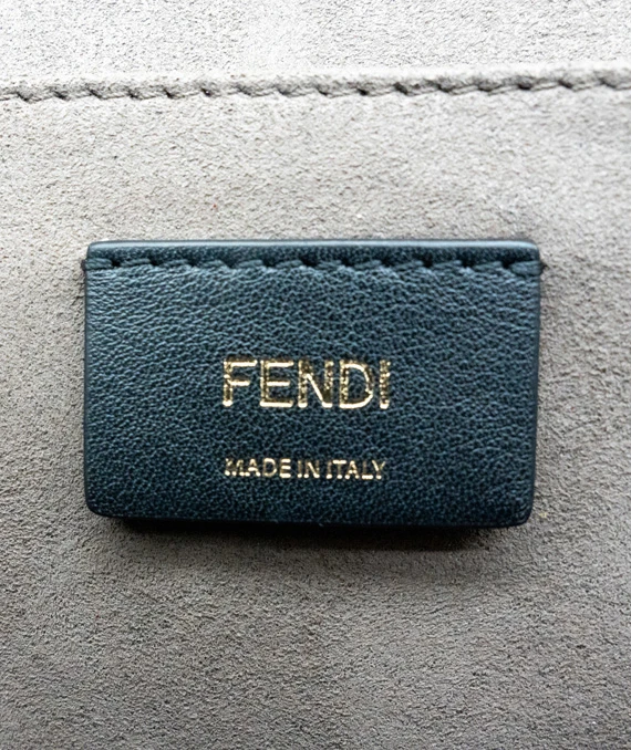 Fendi Pink Color Leather Kan I F Logo Shoulder Bag
