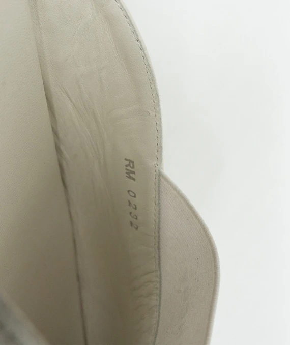 Givenchy Size 37 White Bedford Leather Flat Mules