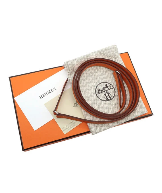 Hermes 2023 (Stamp B) Epsom Leather Constance Long Wallet in Orange Color with Palladium Hardware