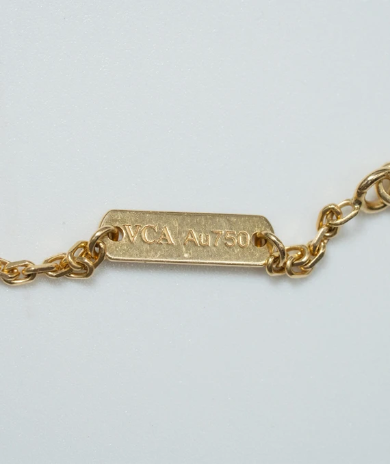 Van Cleef  Arpels Vintage Alhambra Necklace In 18k Yellow Gold