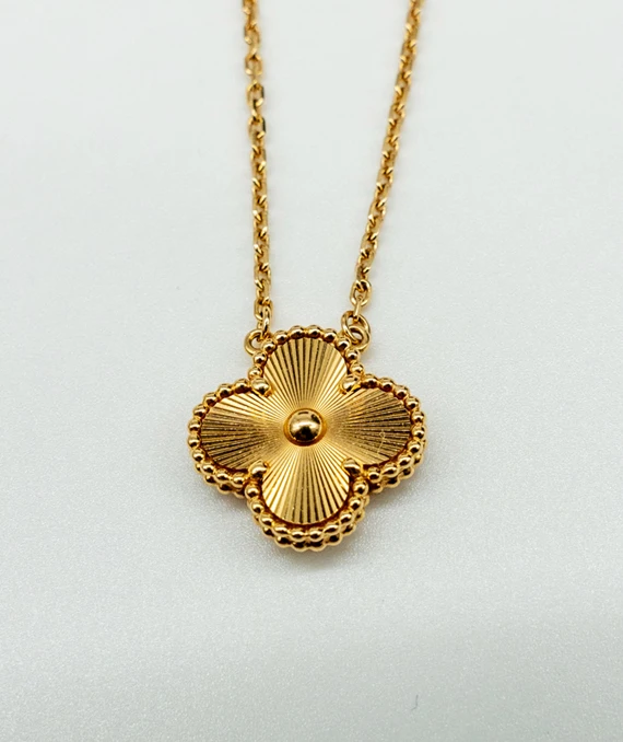 Van Cleef  Arpels Vintage Alhambra Necklace In 18k Yellow Gold